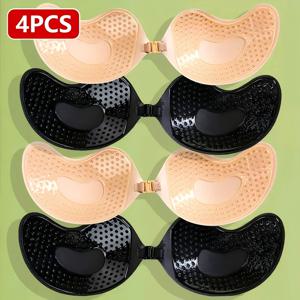 1피스 보이지 않는 스틱온 리프트 브라, 스트랩리스 및 이음매 없는 푸시업 볼록 방지 브라, 여성용 란제리 및 속옷 액세서리