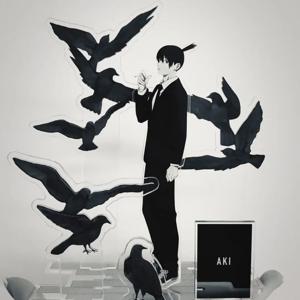 애니메이션 체인소: 레제 아크 주변기기 ACG 스탠드 하야카와 아키 피규어 책상 장식품 수집품 아키 동상 할로윈 선물 장난감