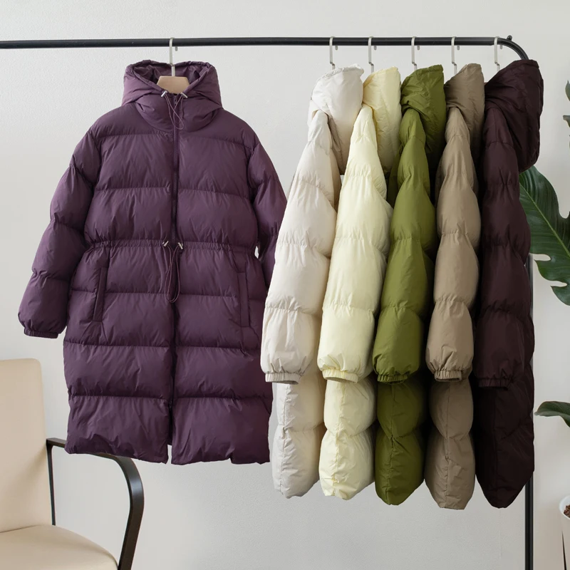 여성용 가을 겨울 두꺼운 파카