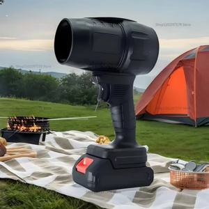 전기 송풍기 터보 팬 휴대용 눈/모래 청소 도구 배터리 없이 사용 가능한 야외 정원 청소 장비