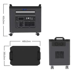 최고급 HFH 야외 휴대용 에너지 저장 모바일 파워 2kW/3kW/5kW 인버터 컨트롤러 포함 주택용 태양광 에너지 공급
