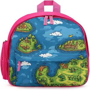 그린 맵 여행용 노트북 백팩 경량 데이팩 비즈니스 작업 가방 남녀 공용