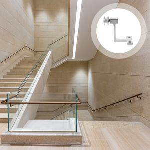 유리 마운트 핸드레일 브래킷 스테인리스 스틸 솔리드 클램프 데크 계단 난간 지지대 벽걸이형 핸드레일 브래킷 헤비