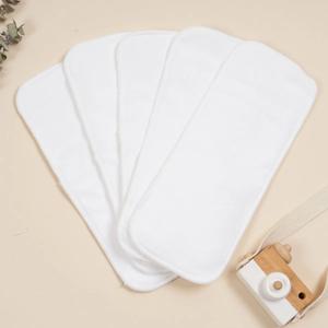 Happyflute 빨 수있는 재사용 가능한 아기 천 기저귀 기저귀 삽입 마이크로 화이버 3 레이어 한 사이즈 아기 기저귀에 적합