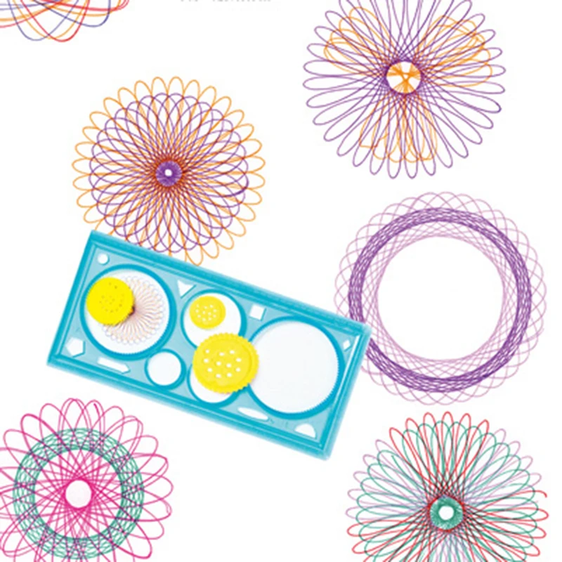 Spirograph 기하학적 눈금자 그리기 도구, 학생용 문구, 학습 미술 세트, 어린이를 위한 창의적인 선물, 1 PC