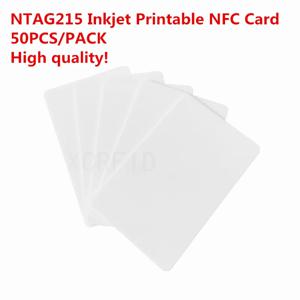 Ntag215 NFC 포럼 유형 2 잉크젯 인쇄용 NFC 카드 amiibo Tagmo 및 NFC 휴대 전화 용 540 바이트 50pcs