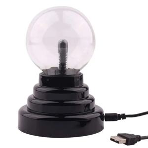 유리 매직 플라즈마 볼 램프, 전기 글로브, 정적 조명, 터치 센서, 번개 테이블 조명, 구형 야간 조명, 어린이 선물, 3 인치