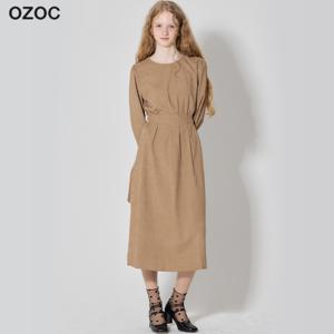 (OZOC)] 웨이스트 턱 원피스 (택가격: 137000원)