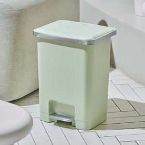 EKO 심플큐빅 25L 페달휴지통 무소음 종량제냄새차단기저귀 쓰레기휴지통