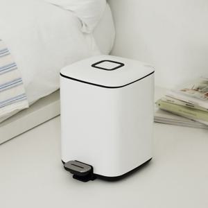 EKO 글로시큐브 6L 페달휴지통 무소음 종량제냄새차단기저귀 쓰레기휴지통