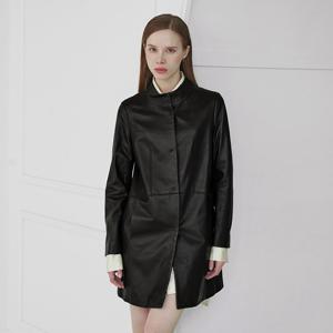 [최초가420,000]램스킨 하프넥 심플 코트_KSCT230805