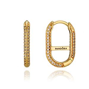 PANDORA] 269682C01  미 파베 링크 골드 싱글 귀걸이