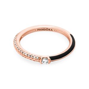 PANDORA] 182528C01  미 파베 & 블랙 듀얼 로즈 반지