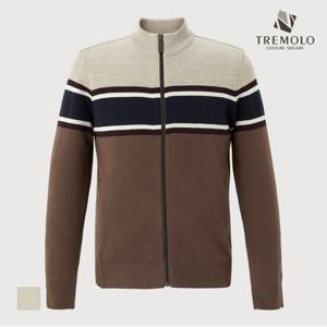 [TREMOLO] 블록 집업 가디건_TRNBCYF8571