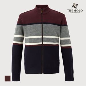 [TREMOLO] 배색 집업 가디건 _TRNBCYF8581