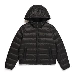 N244WDW010 여성 밀버스 경량 구스 다운 후드 점퍼 CARBON BLACK