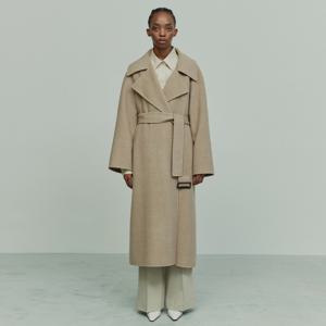 23. CASHMERE WOOL BLEND HANDMADE COAT