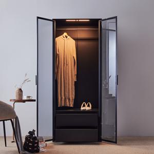 블룸 드레스룸 800 싱글 행거형 2단 서랍장 DF926861