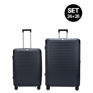 [SET 24인치+28인치] 모토 확장형 폴리카보네이트 캐리어 MTV01 (블랙, 네이비)
