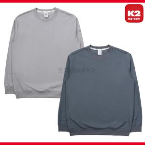 K2 남성 가을 라운드 긴팔 티셔츠/간절기/우븐/맨투맨/KMU23254YD