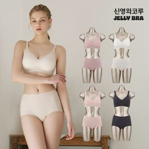 [S/M한정]신영와코루 젤리브라 25썸머 메쉬 젤리 퓨징 브라팬티