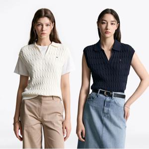 타미힐피거 케이블 오픈 폴로 베스트 2종 택1 (T22F6KTO031WT2)