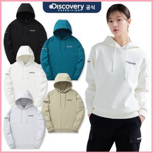 디스커버리 남여공용 와펜 포켓 후드티셔츠 DXHD35041
