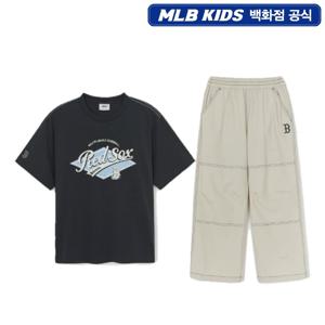 MLB키즈 스트릿 반팔, 우븐팬츠 세트 7AS1B4153