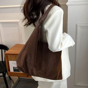 인조가죽 스웨이드 클래식 빈티지 호보백 숄더백 가방 호보백 쇼퍼백 여성숄더백