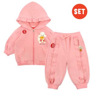 제니 베이비 프릴 후드 집업 셋업_BP53JD224SET