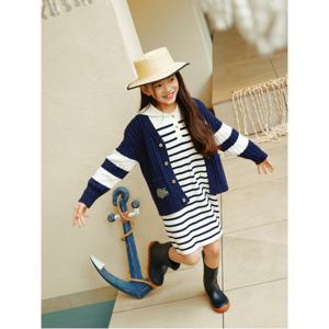 BEANPOLE KIDS 스트라이프 니트 원피스  아이보리(BI4171G030)