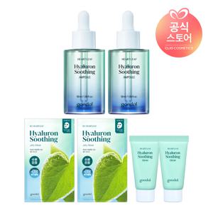 [CJ단독]어성초 히알루론 수딩 앰플 50ml x2 [사은]어성초수딩젤리마스크2매+어성초수딩크림10ml*2