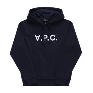 아페쎄 COHBN M27908 TIQ DARK NAVY/ECRU VPC 벨벳 로고 스탠다드 그랜드 공용 후드티