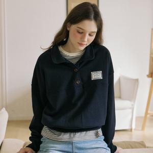 [아워호프] Hope Button-down Sweatshirt - Navy [H24FW2-TS02-NAV]