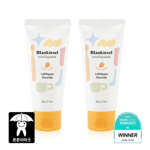 블랑키즐 치약 고불소 애플망고향 1단계 1+1 60g