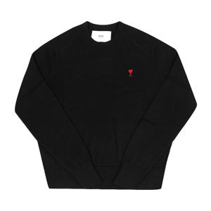 AMI HKS826 001 009  드 꾀흐 스몰 하트 로고 남성 니트