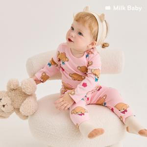 [정상가57,900원]리본베어 배앓이방지아기내의세트