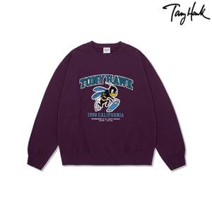[Tony Hawk] 비 아치 로고 크루넥_퍼플
