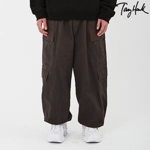 [Tony Hawk]  립스탑 유틸리티 카고 팬츠_브라운