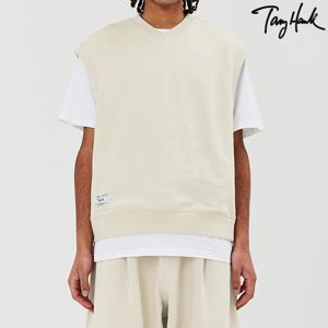 [Tony Hawk]  오버핏 스웻 베스트_아이보리