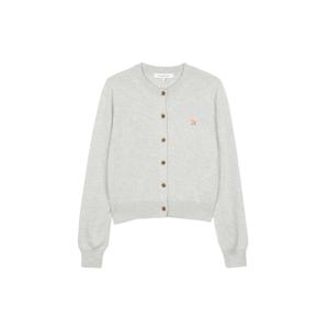 여성 베이비 폭스 패치 레귤러 가디건 라이트 그레이 멜란지 PW00502KT1181-H120