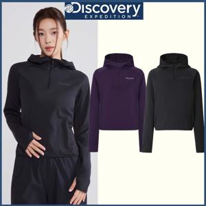 디스커버리 25FW 가을 신상 여성 델타픽 경량 레이어드 후드티 DWHD4A054 CJDTT