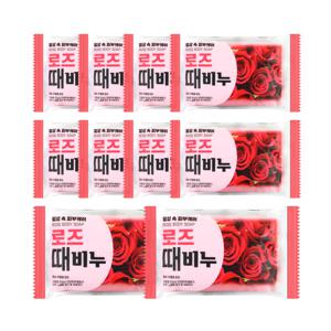 (10개)피부케어 로즈 때비누 150g 목욕 세신 한방비누 각질제거