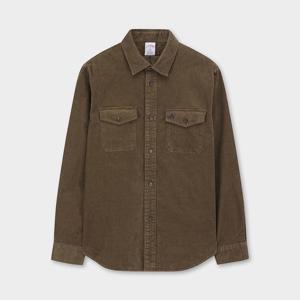 15W 코듀로이 로고 셔츠 재킷 (브라운) (BBTHMF35864EF)
