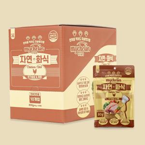 마이베프 독 마이슐랭 자연화식 닭가슴살&체중 80g 10개