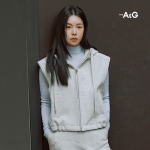 더엣지 25FW 멜란 후드 베스트