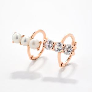14K 몽쟈뎅 원터치 귀찌 귀걸이 MOBDE330 MOBDE331 큐빅 진주 포인트 링귀걸이