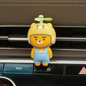 카카오프렌즈 날아라 고고싱 라이언 차량용방향제 송풍구형
