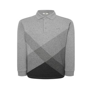 골프 남성 WGTS4D002G2 [스테디셀러]멜란지 체크 긴팔 폴로티셔츠 (GRAY)