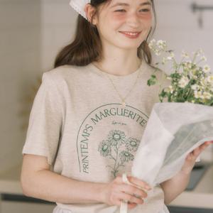 [아워호프] Marguerite T-shirt - Oatmeal [H24SM1-TS08-OAT]